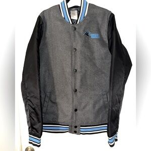 Carolina Panthers Varsity Jacket - Quilted thick warm lining, Youth XL(18)